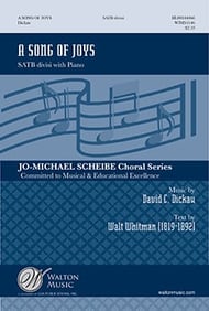 A Song of Joys SATB choral sheet music cover Thumbnail